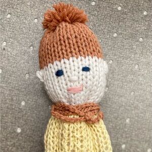 Hand Knit Boy Doll 10”